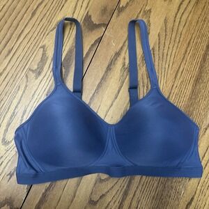 Hanes Bra 2XL Cool That Adapts To You Wire Free Blue NWOT